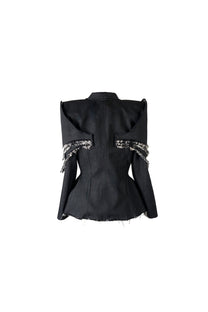 SAINT ARMOUR DENIM BLAZER
