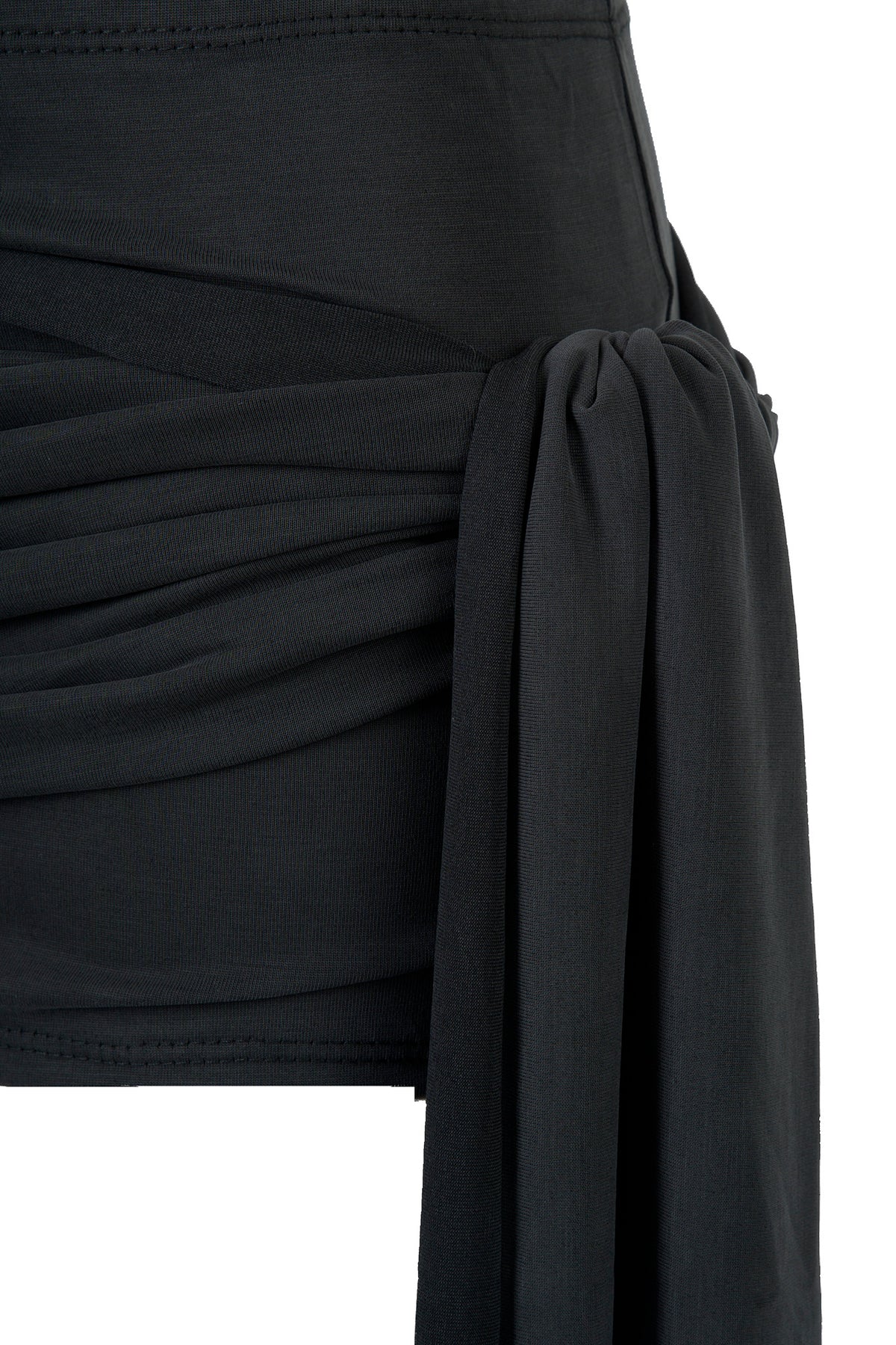 HOLY DRAPÉ SKIRT - WASHED ANTHRACITE