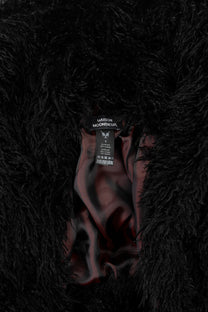 FURRY COAT - BLACK