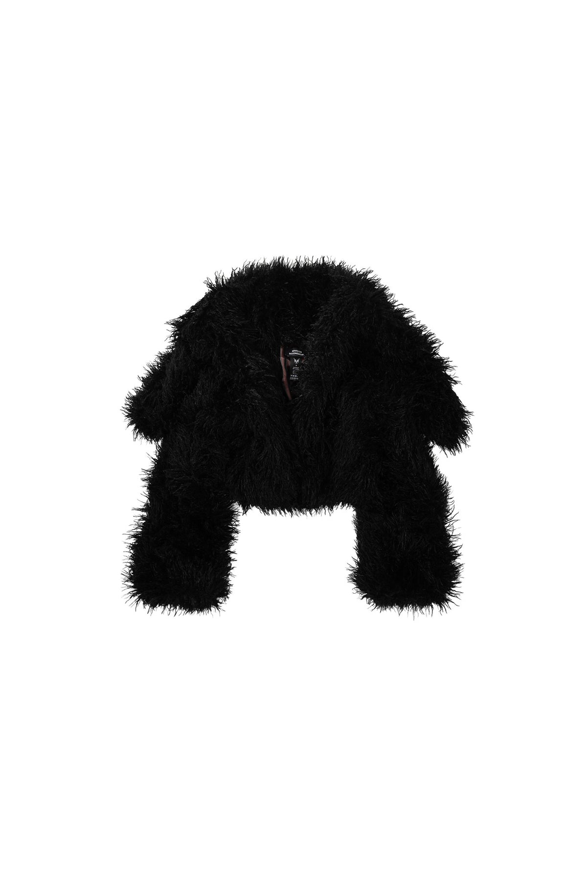 FURRY COAT - BLACK