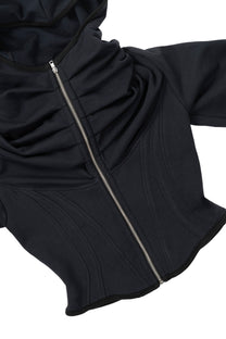 HOODIE CORSET - BLACK