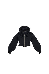 HOODIE CORSET - BLACK