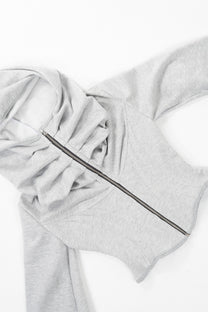HOODIE CORSET - GREY