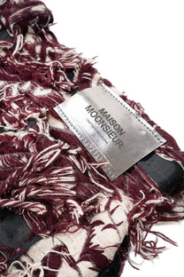 BURGUNDY JACQUARD JORT