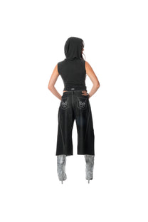 DARK DENIM JORT