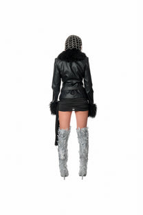 ECLIPSE LEATHER JACKET - BLACK