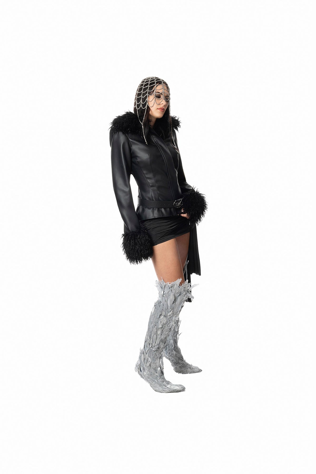 ECLIPSE LEATHER JACKET - BLACK