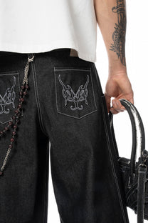 DARK DENIM JORT