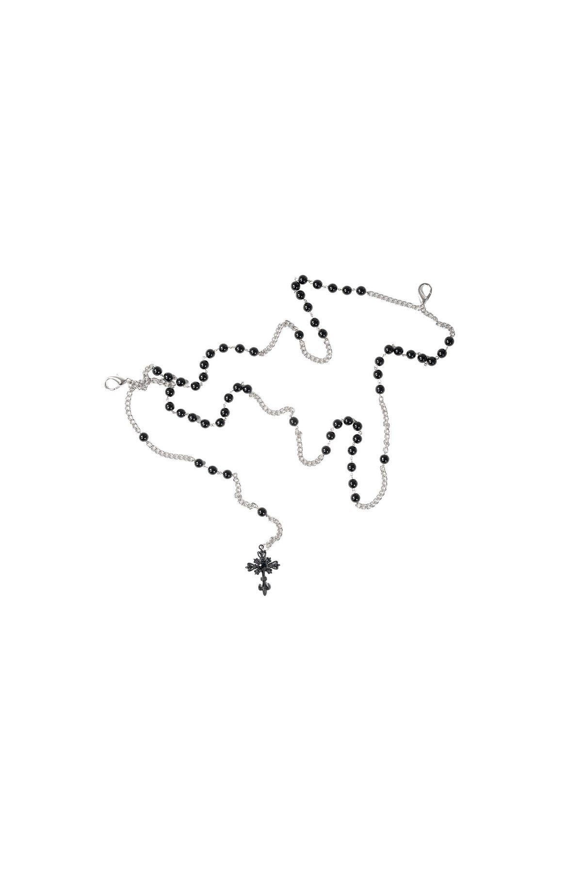 ROSARY WAIST CHAIN - BLACK AND WHITE