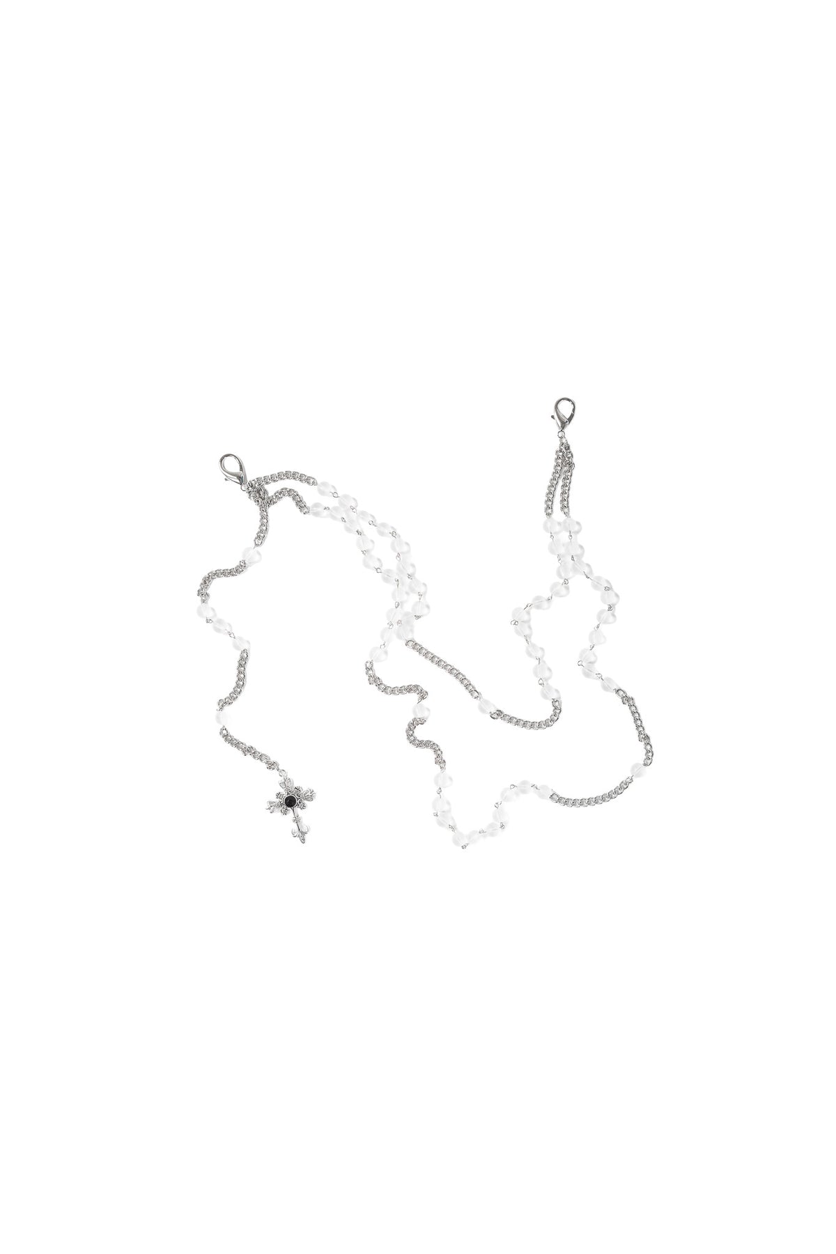 ROSARY WAIST CHAIN - BLACK AND WHITE
