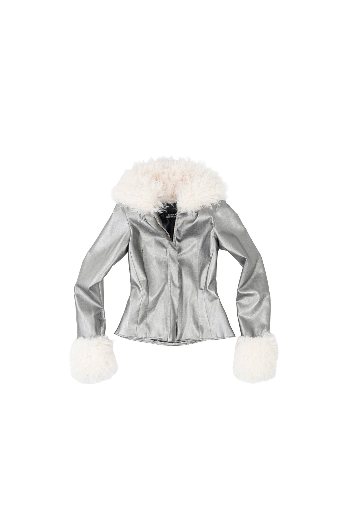 ECLIPSE LEATHER JACKET - SILVER