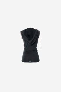 ROSARY SKIN TOP - BLACK