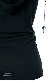 ROSARY SKIN TOP - BLACK