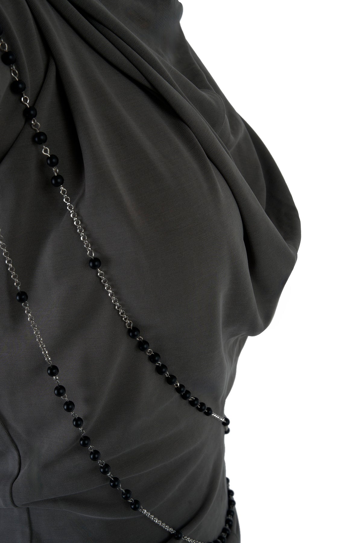 ROSARY SKIN TOP - GREY