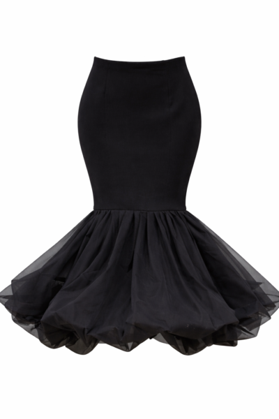 NOIR PULLED SKIRT